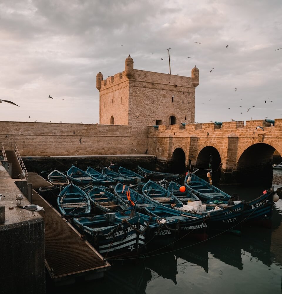 a bunch of boats that are sitting in the water