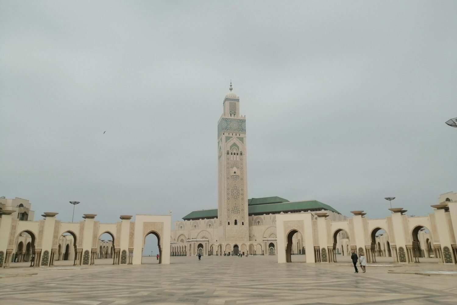 a large building with a clock tower in the middle of it